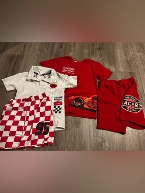 Disney Red Lightning McQueen Racing Tee & Shorts Set